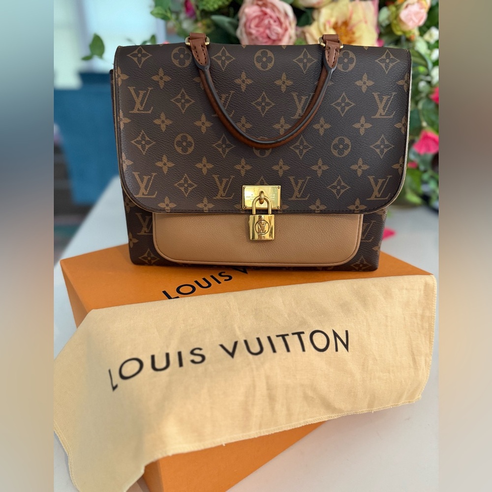 Louis Vuitton Monogram Marignan w/Dust Bag, Box & Added LV Crossbody Strap EUC - Picture 3 of 15